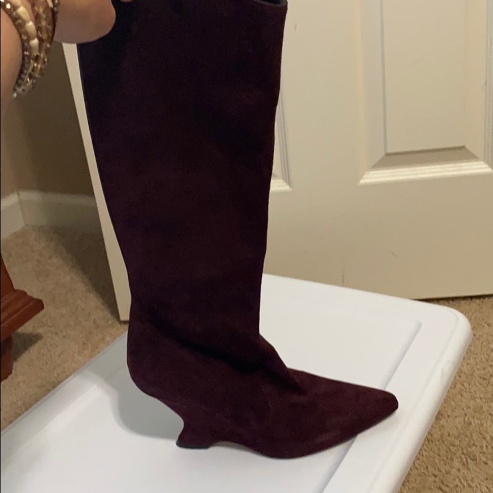 Dior Knee High Calf Skin Boots